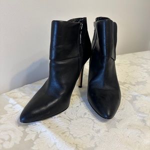 Ivanka Trump black leather ankle boot
